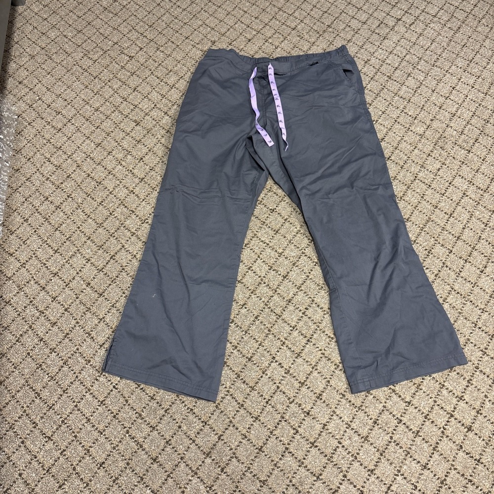 MC2 Scrub NWOT  Pants Womens XL grey Drawstring Straight Leg Medical Uniform